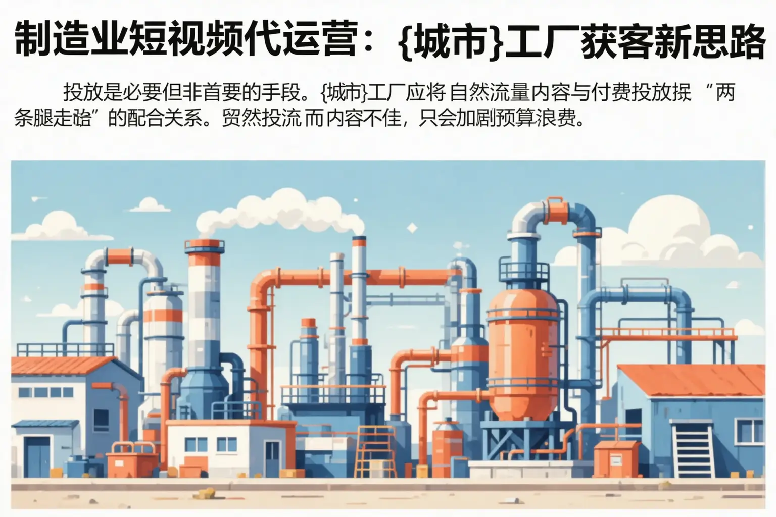 制造业短视频代运营：定边工厂获客新思路